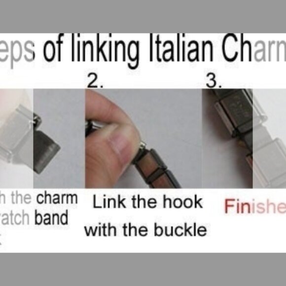 Pugster Naughty dangle enamel 9mm stainless steel Italian charm bracelet link - Picture 2 of 2